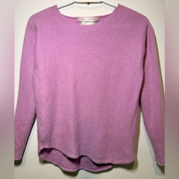 Max Studio 100% Cashmere Purple Women's Sweater size S - Picture 5 of 7